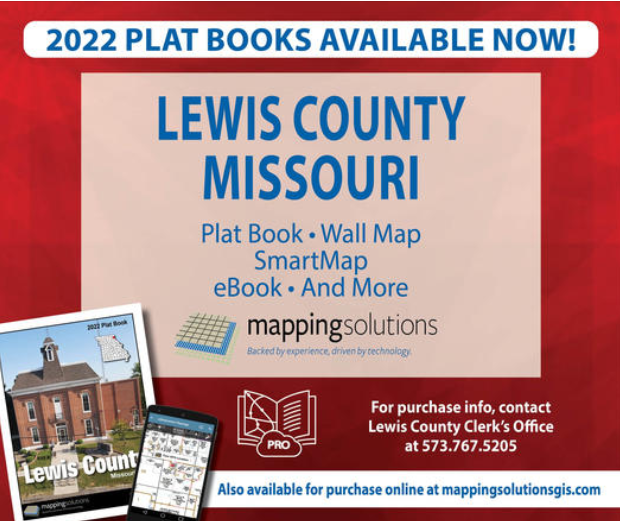 lewis county missouri plat map books